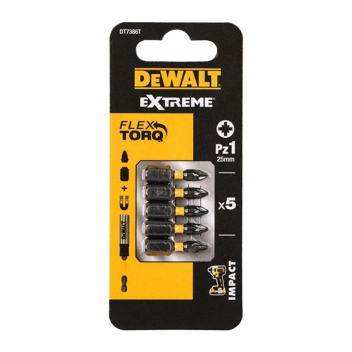 DEWALT BIT SKRUTKOVACÍ EXTREME PZ1 25MM 1KS DT7386T