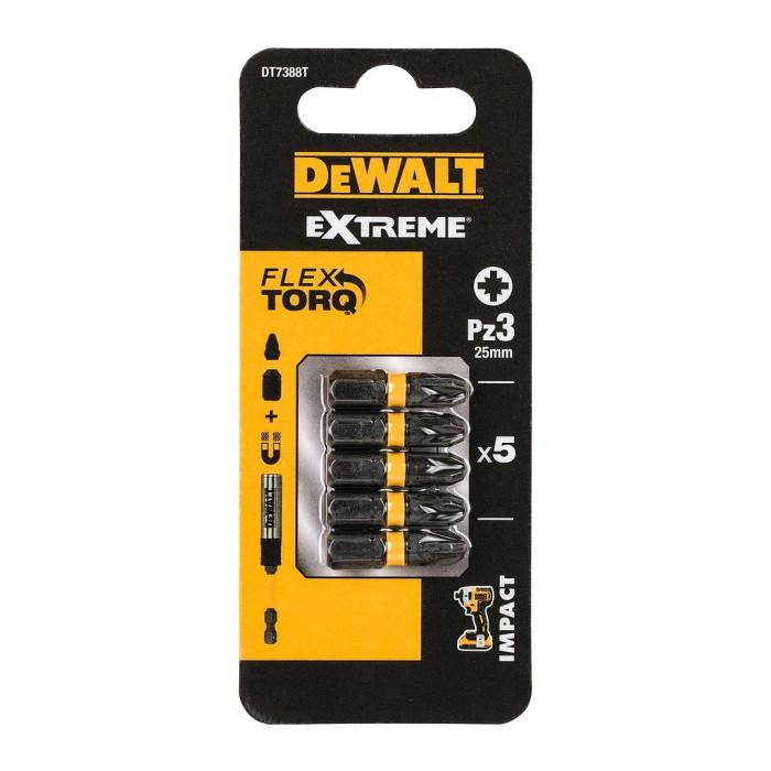 DEWALT BIT SKRUTKOVACÍ EXTREME PZ3 25MM 1KS DT7388T