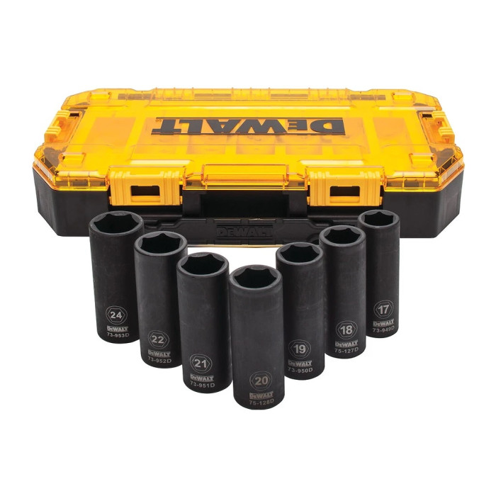 DEWALT HLAVICE PREDĹŽENÉ SADA 1/2” 7KS DWMT74737-0