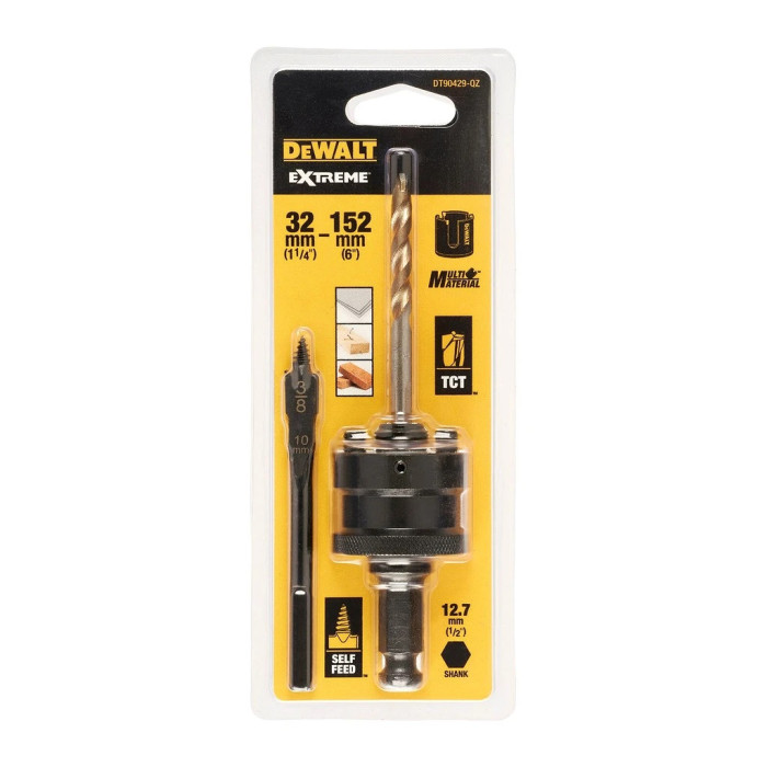 DEWALT TŔŇ UPÍNACÍ PRE MULTIMATERIÁLOVÉ KORUNKY 32 - 152MM DT90429