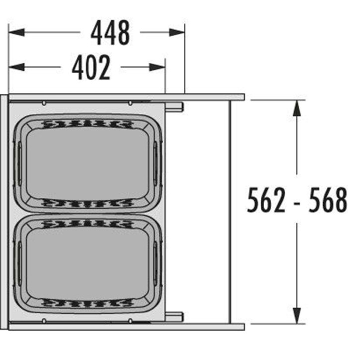 HO-SL,KÔŠ NA PRÁDLO,600,33/33L,V545,BI