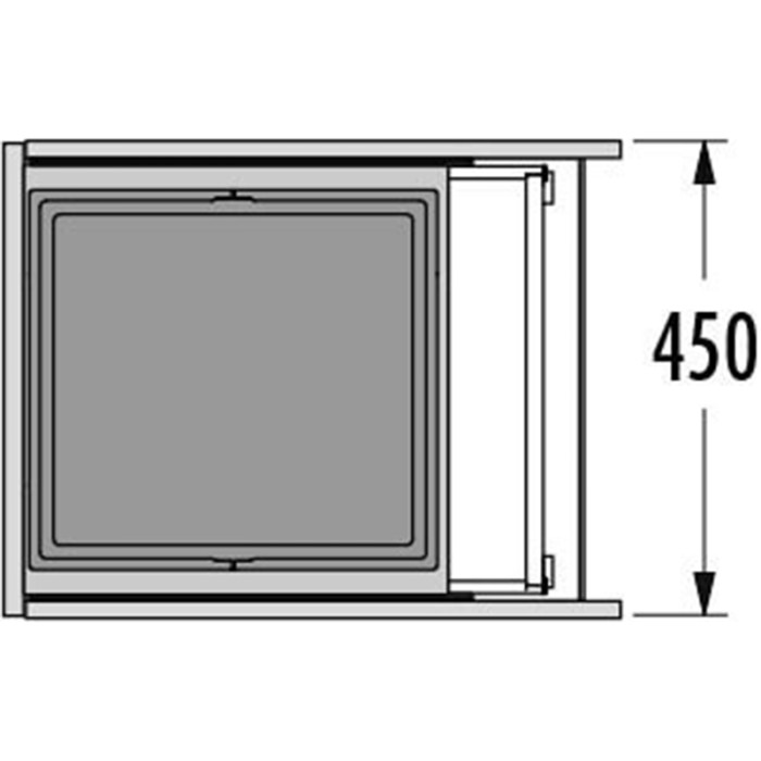 HAILO KÔŠ 450 TRIPLE-XL 450 1 X 55 L V 522MM TMAVO ŠEDÝ