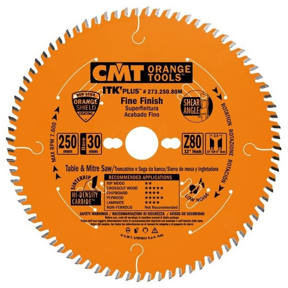 CMT KOTÚČ PÍLOVÝ ULTRA TENKÝ PRE PRIEČNE FINÁLNE REZY D190 / 1.7MM D30 Z64HW C27319064M