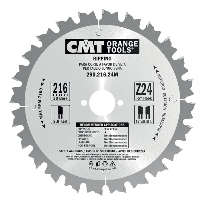 CMT KOTÚČ PÍLOVÝ PRE POZDĹŽNE REZY INDUSTRIAL D300 / 3.2MM D30 Z24HM C29302412