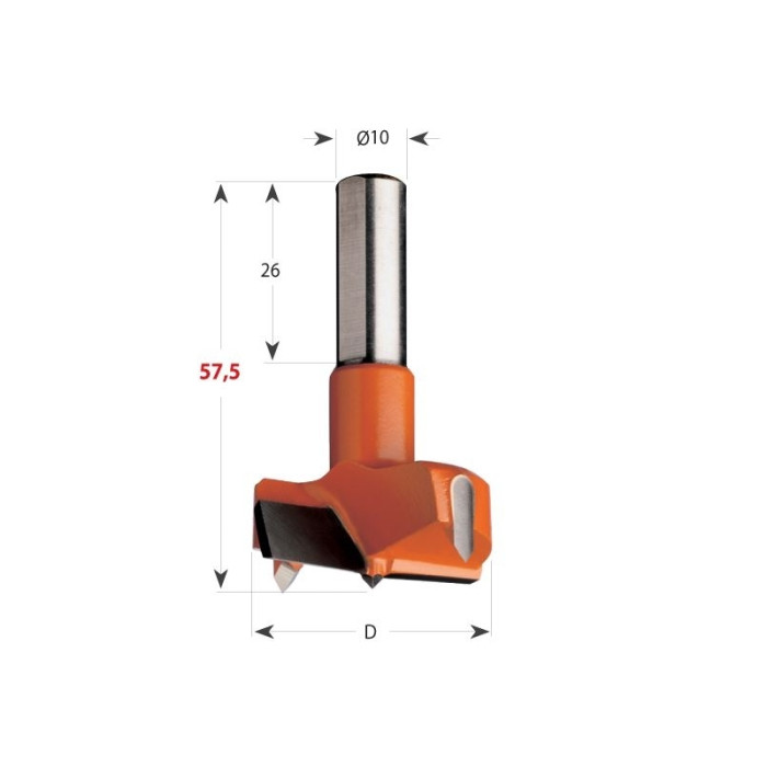 CMT SUKOVNÍK PRE KOLÍKOVAČKY CMT317 D20MM S10 / 26 L57,5 P C31720011