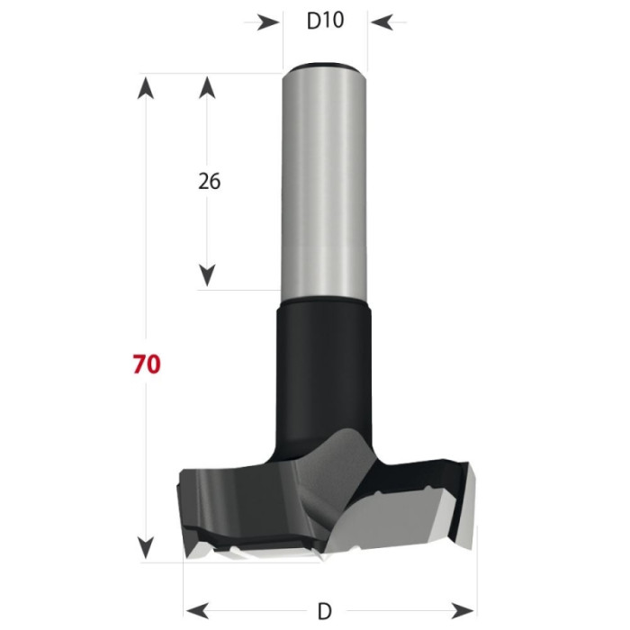 CMT HRČOVNÍK PRE KOLÍKOVAČKY XTREME CMT369 D35MM S10 / 26 L70 L C36935042