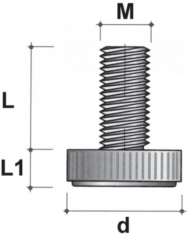 KLZÁK REKTIFIKAČNÝ M6/20MM PER.PI.01.PNE