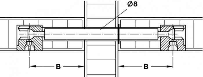 HÄFELE MINIFIX TIAHLO DVOJITÉ D8 16/34 BEZ POVRCHOVEJ ÚPRAVY 262.28.106