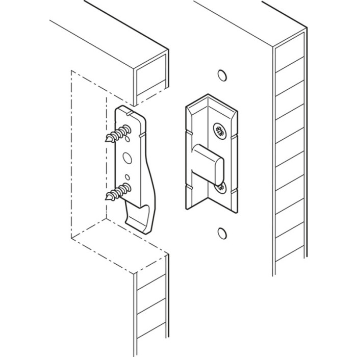 HÄFELE KOVANIE SPOJOVACIE PACOFIX DF UHOL 30/20 D4 262.51.390