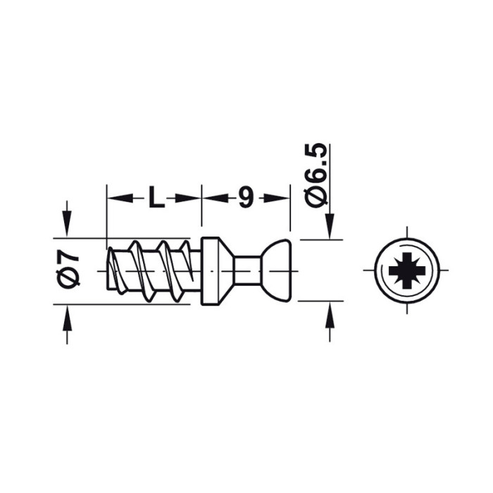 HÄFELE RAFIX TIAHLO M20 D5 L7.5 ZINOK PZ 263.20.131