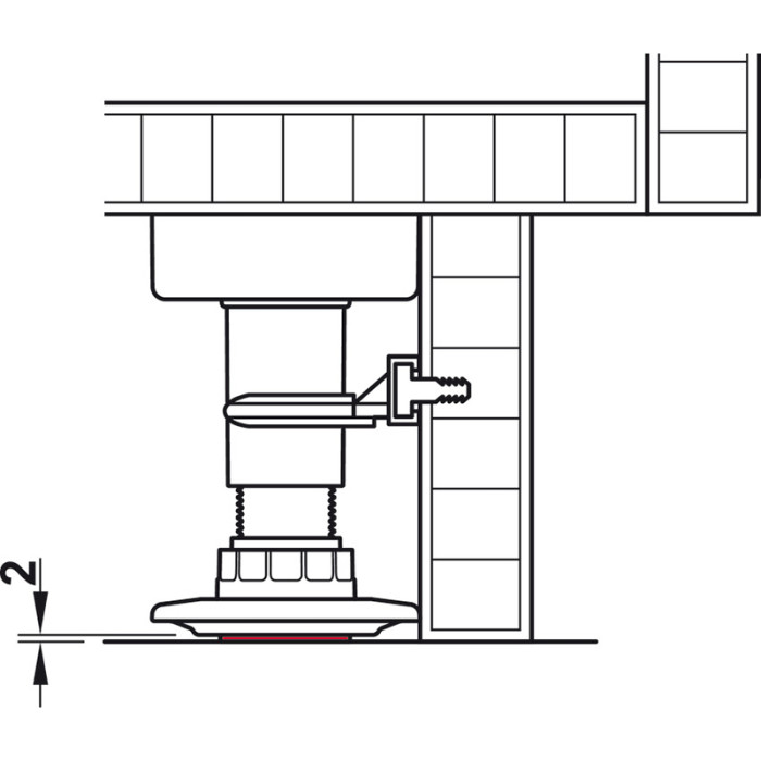 AXILO DIŠTANČNÁ PODLOŽKA ŠEDÁ 637.76.423