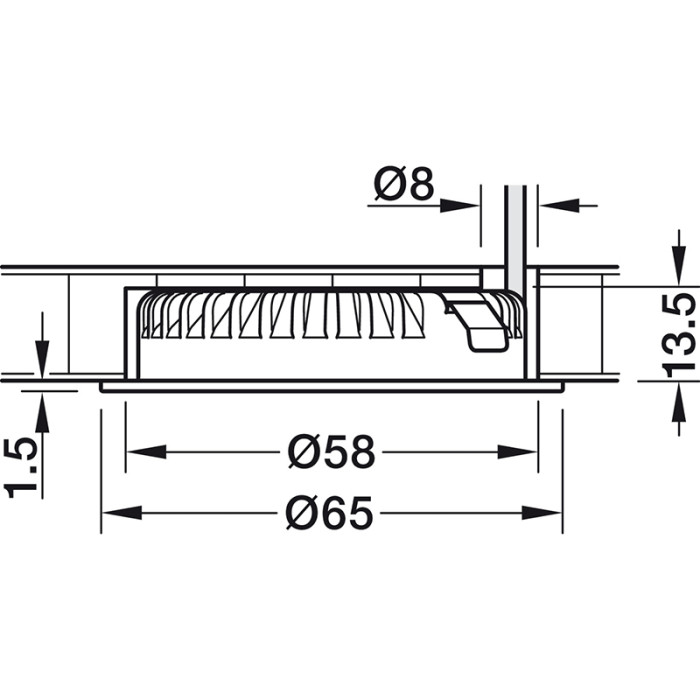 HÄFELE LED 2094 BODOVKA 12V 3000K BIELA 833.72.539