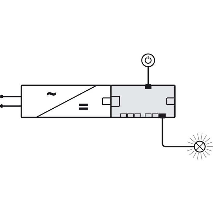 HÄFELE LED ROZBOČOVAČ 6 CESTNÝ SO SPÍNAČOM 24V 120 W BOX TO BOX 833.77.833
