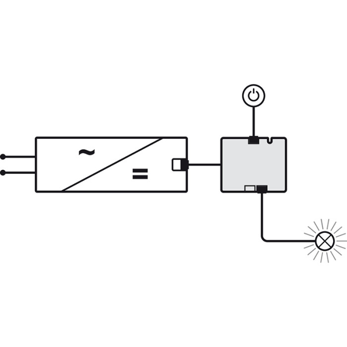 HÄFELE LED ROZBOČOVAČ 2 CESTNÝ SO SPÍNAČOM 24V 120 W 833.77.842