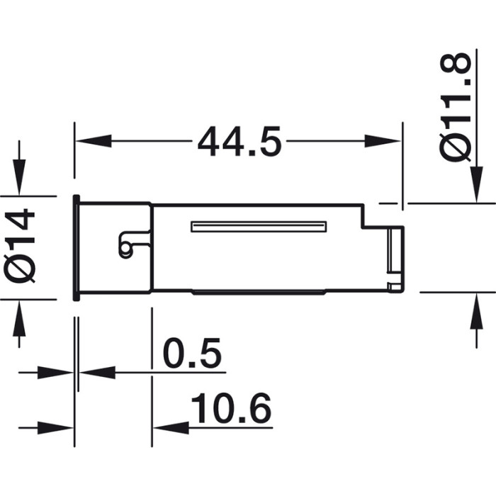 HÄFELE LED STMIEVAČ DOTYKOVÝ D12 L44.5MM ŠEDÁ + BIELA + ČIERNA  833.89.032
