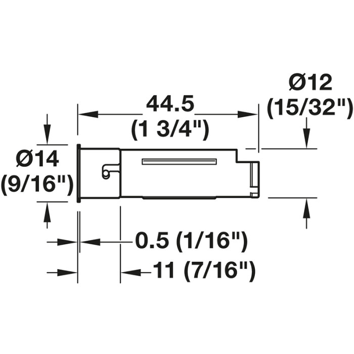 HÄFELE LED STMIEVAČ DOTYKOVÝ D12 L44.5MM ŠEDÁ + BIELA + ČIERNA  833.89.032