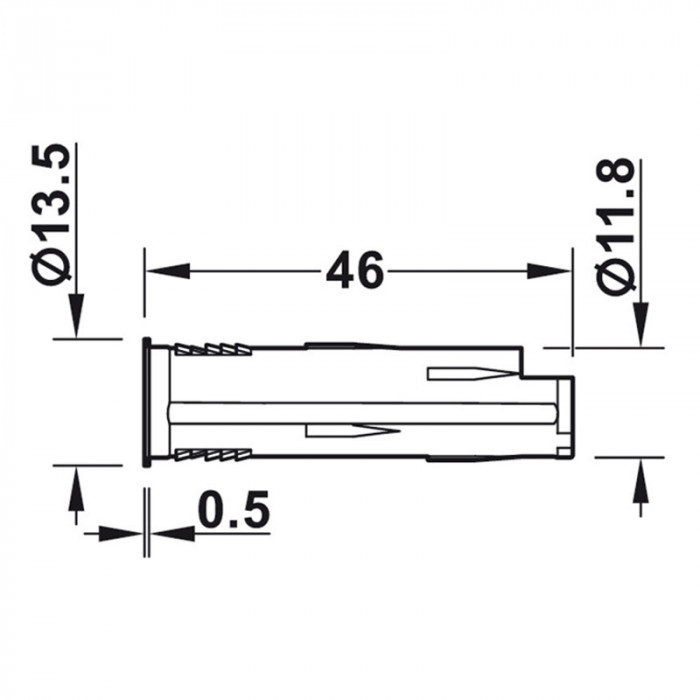 HÄFELE LED SPÍNAČ BEZDOTYKOVÝ D12MM ČIERNY, 833.89.167
