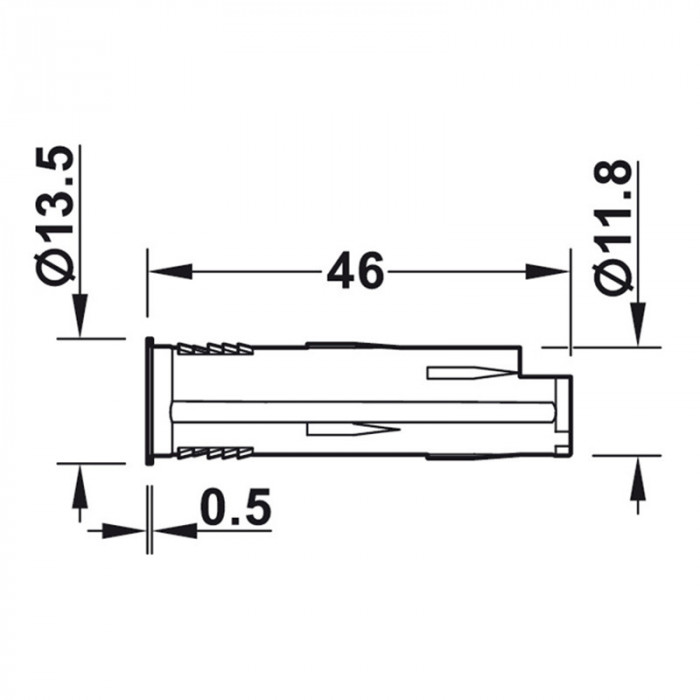 HÄFELE LED SPÍNAČ BEZDOTYKOVÝ D12MM BIELY, 833.89.169
