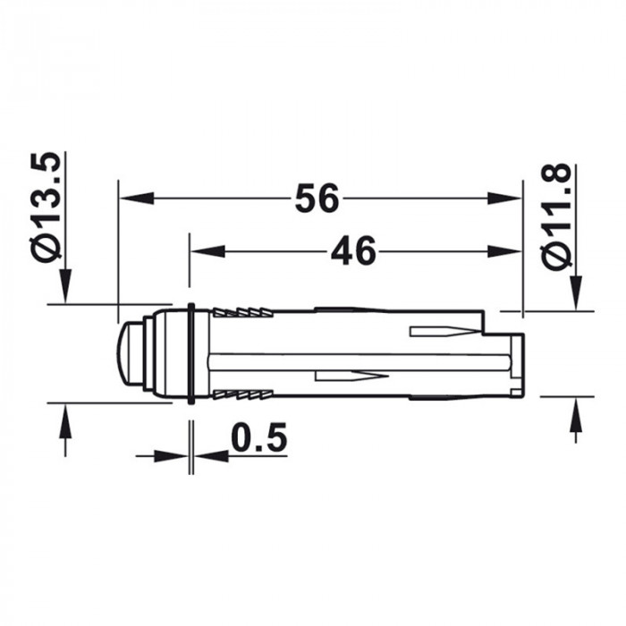 HÄFELE LED SPÍNAČ POHYBU D12MM ČIERNY, 833.89.172
