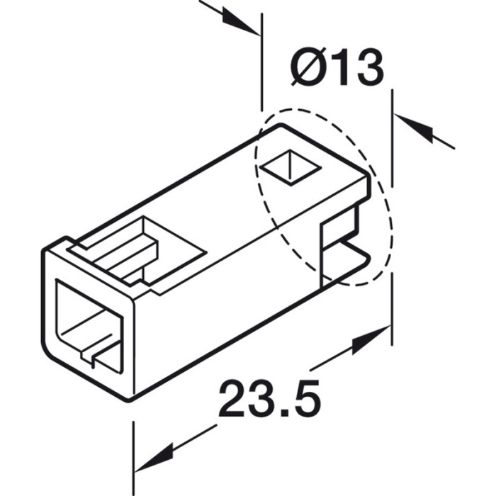 HÄFELE LED KÁBEL PREDLŽOVACÍ 24 V 2 M 833.95.717