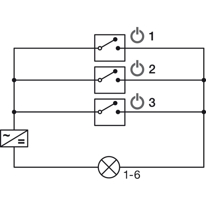 HÄFELE LED ROZBOČOVAČ 6 CESTNÝ S 3 SPÍNAČMI 24V 120 W BOX TO BOX 833.95.829