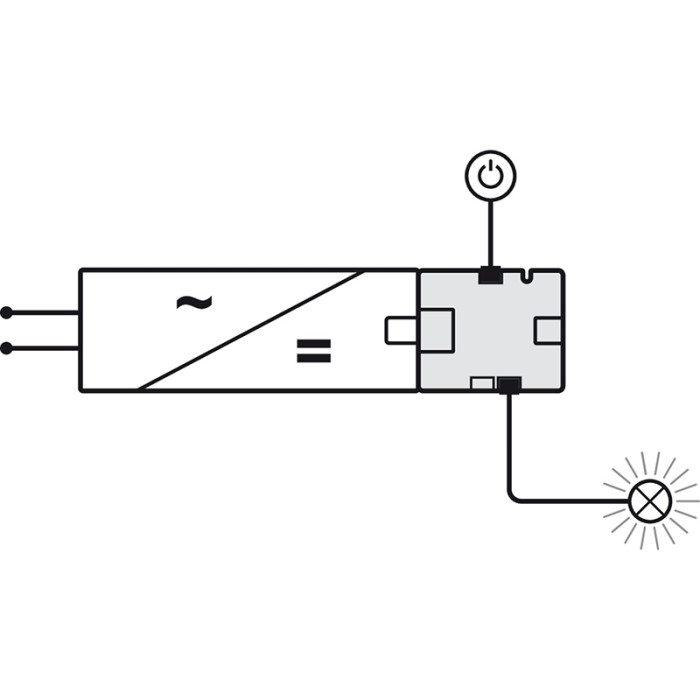 HÄFELE LED ROZBOČOVAČ 2 CESTNÝ SO SPÍNAČOM 12V 60 W BOX TO BOX 833.95.901