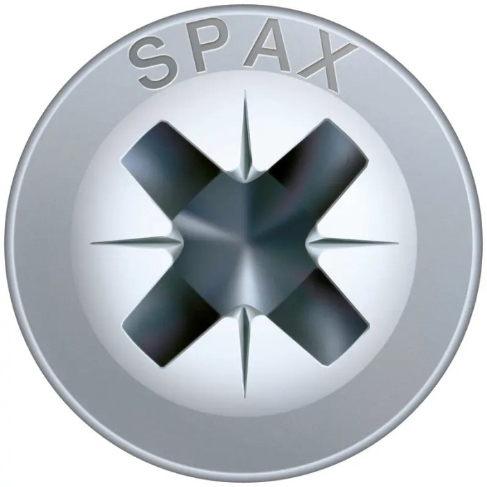 SPAX SKRUTKA UNIVERZÁL, PZ2, 4.0 - 16, TANIEROVÁ, BIELY ZINOK