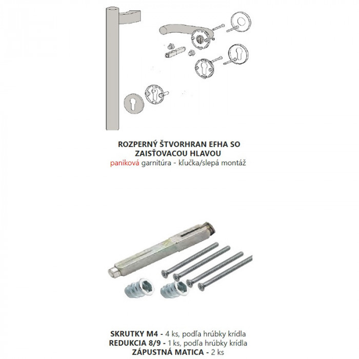 HOPPE-ANTIPANIK, PARIS, R, O/K, 45-65, SLEP. EN179, NE