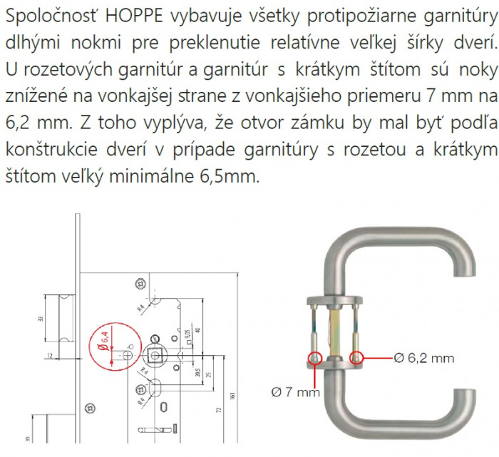 HOPPE-ANTIPANIK, PARIS, R, O/K, 45-65, SLEP. EN179, NE