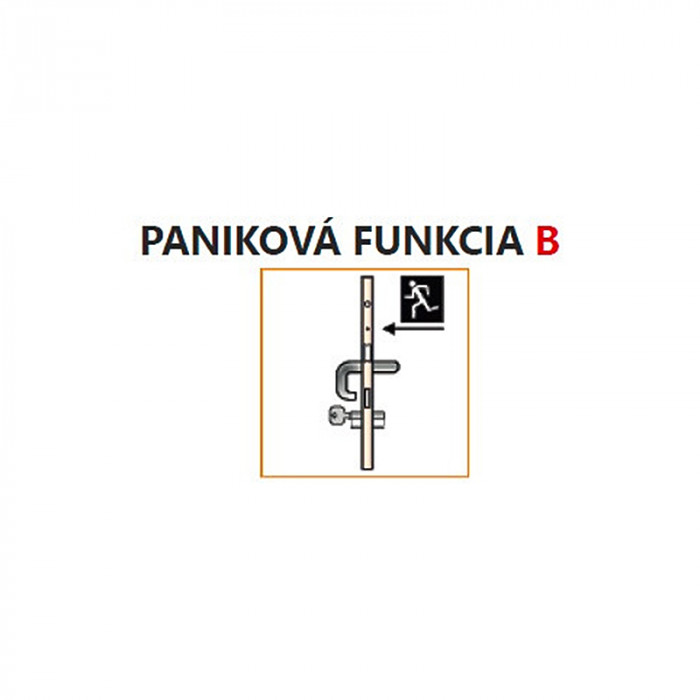 KFV-PANIKOVÉ KOVANIE,ZÁMOK PROFILOVY EP99, F/16-45-92-9, B, KRATKY