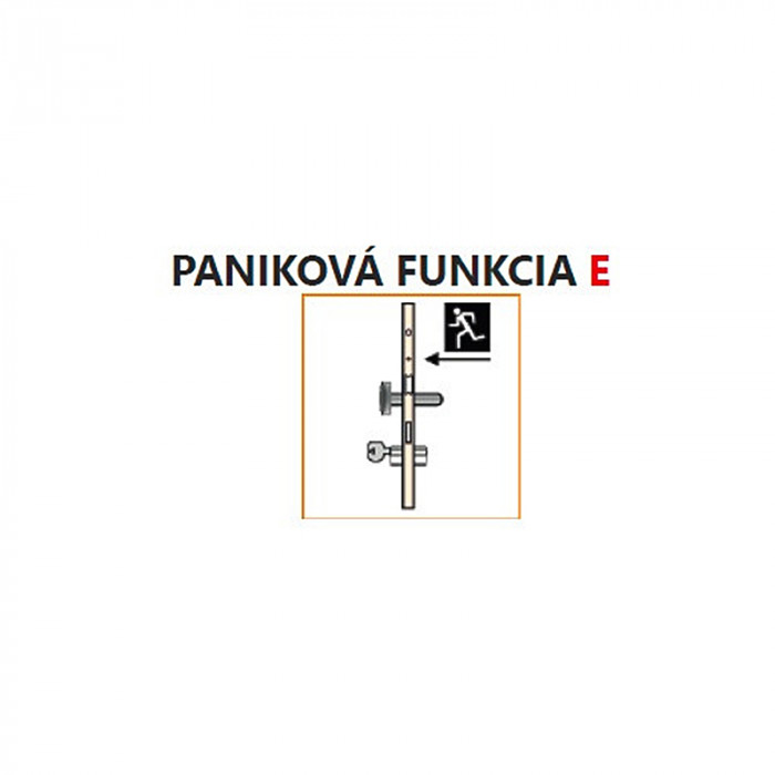 KFV-PANIKOVÉ KOVANIE,ZÁMOK EP960, 2-KRIDLO, F/16-45-92-9, E, B001