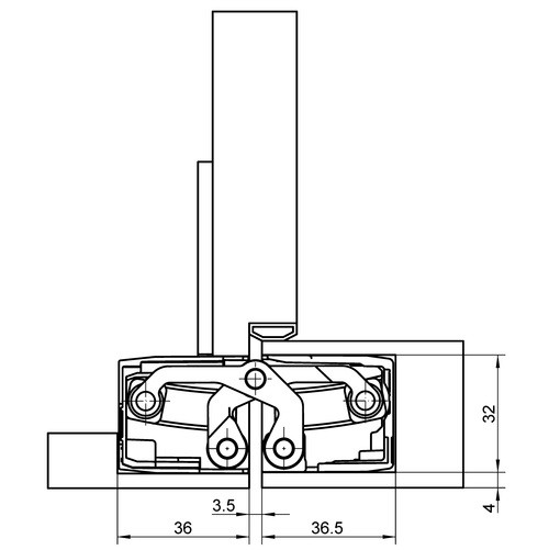 SIMONSWERK ZÁVES TECTUS,TE540 3D,, PLATNIČKA