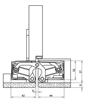 SIMONSWERK ZÁVES TECTUS,TE640 3D A8, F1