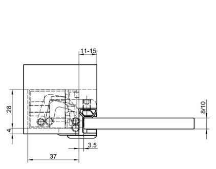 SIMONSWERK ZÁVES TECTUS TEF310 2D 60 NEREZ MATNÝ