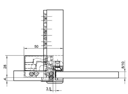 SIMONSWERK ZÁVES TECTUS TEF310 2D 60 NEREZ MATNÝ