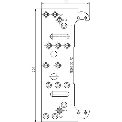 SIMONSWERK ZÁVES TECTUS,TE380 3D,, PLATNIČKA