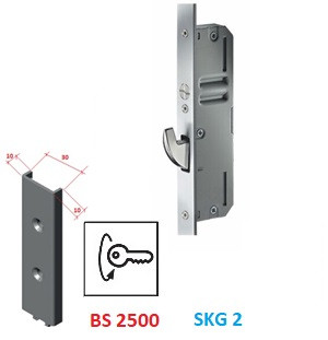 "KFV ZÁMOK HÁKOVÝ ""GK"" 6BS2500QU10/30-65-92-10 B001"