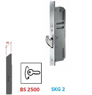 "KFV ZÁMOK HÁKOVÝ ""GK"" 2BS2500QF/16-45-92-8-B001"