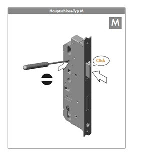 "KFV ""Q"" STRELKA ZÁMOK PENDLOVACIA DO BS2500 D65"