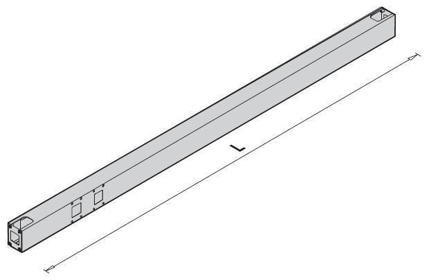 VOGA SPOJKA STOL.NOH 1800MM R9006 30022