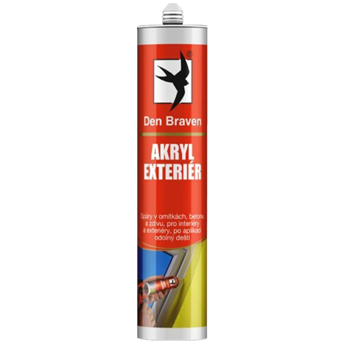 DEN BRAVEN TMEL AKRYL EXTERIÉR BIELY 280ML