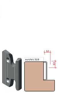 SIEGENIA SAMOSTATNÝ PROTIKUS K ROLKE Kopibo EUROFALC 35/8 56MM