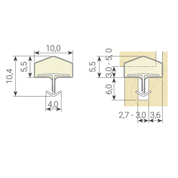 SCHLEGEL TESNENIE INTERIÉROVÉ QL50(9827)10MM ČI/250