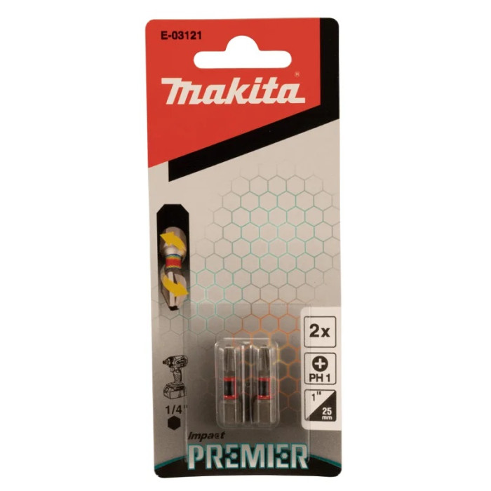 MAKITA NÁSTAVEC IMPACT PREMIER 25MM PH1 2KS E-03121