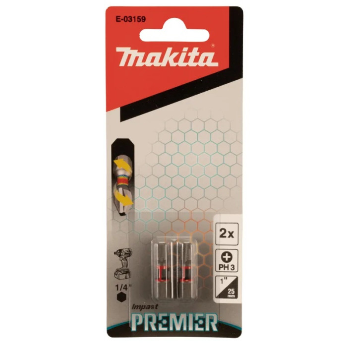 MAKITA NÁSTAVEC IMPACT PREMIER 25MM PH3 2KS E-03159