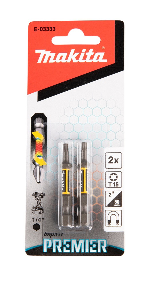 MAKITA NÁSTAVEC IMPACT PREMIER 50MM T15 2KS E-03333