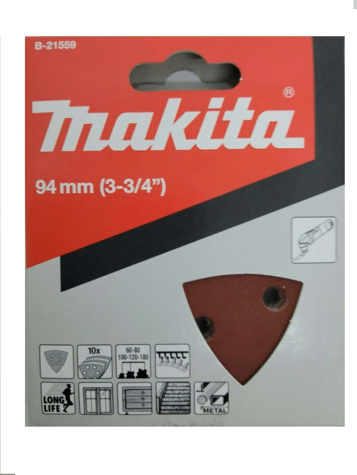 MAKITA SADA BRÚSNYCH PAPIEROV DELTA B-21559