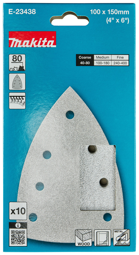 MAKITA PAPIER BRÚSNY DELTA P80 100X150MM E-23438