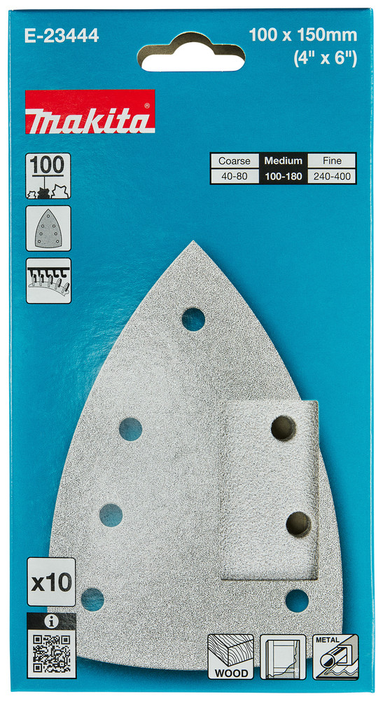 MAKITA PAPIER BRÚSNY DELTA P100 100X150MM E-23444