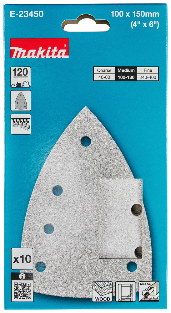 MAKITA PAPIER BRÚSNY DELTA P120 100X150MM E-23450